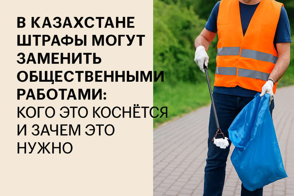 В Казахстане штрафы могут заменить общественными работами