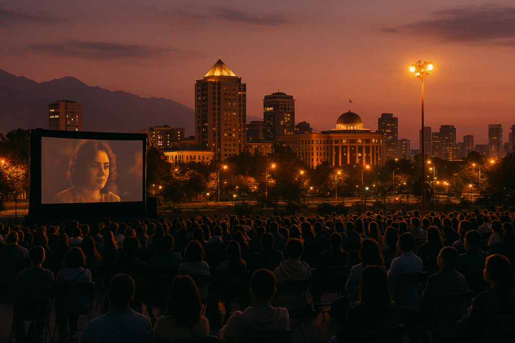 Фестиваль уличного кино в Алматы