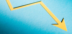 Иллюстрация падения курса на графике