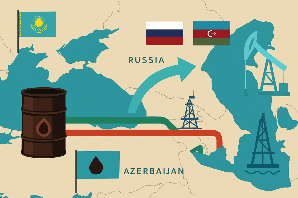Казахстан перенаправляет нефть в Россию