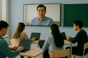 Гибридное обучение в вузах РК