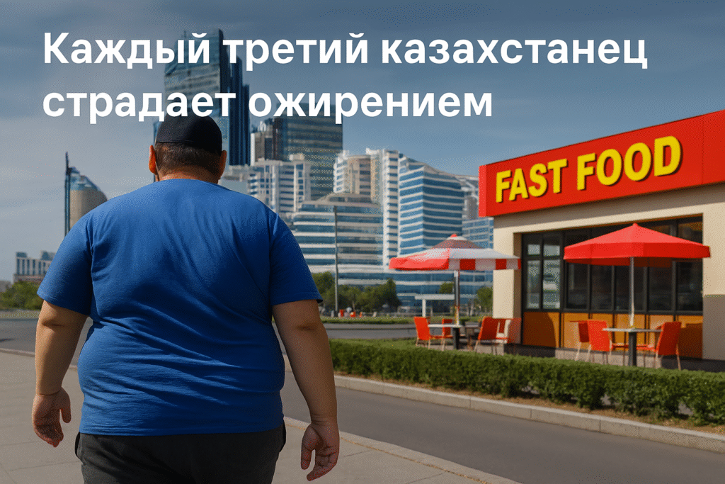 Каждый третий казахстанец страдает ожирением