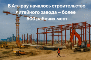 В Атырау началось строительство литейного завода