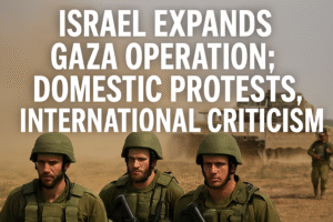 Израиль усиливает операцию в Газе: протесты внутри страны