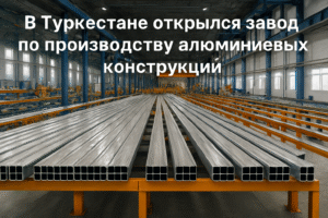 В Туркестане открылся завод алюминиевых конструкций