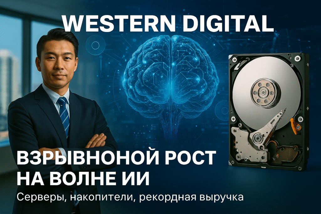 Western Digital заработала $2,6 млрд — ИИ двигает серверный рынок и облачные накопители.