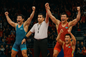 Казахстан взял золото в борьбе