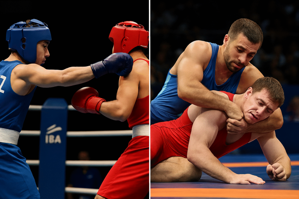 Казахстанские боксеры и борцы добились успеха