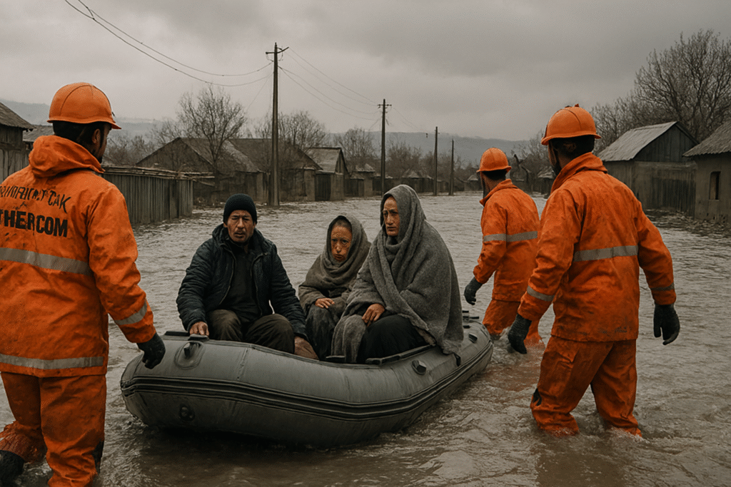 Наводнение в Кыргызстане у РК