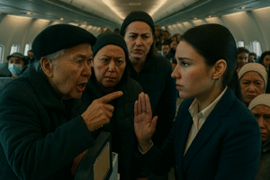 Скандал в аэропорту Туркестана