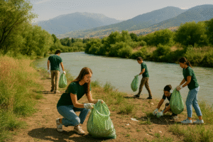 Уборка Или: экоакция в Алматы