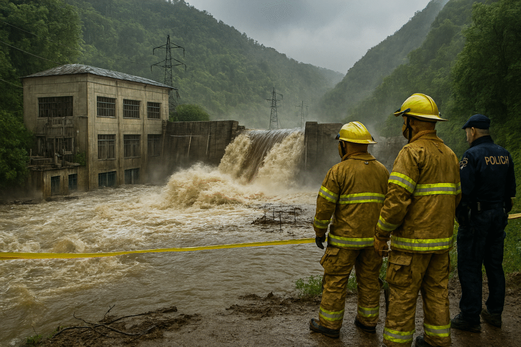 Авария на Верхне-Басканской ГЭС, работа парализована