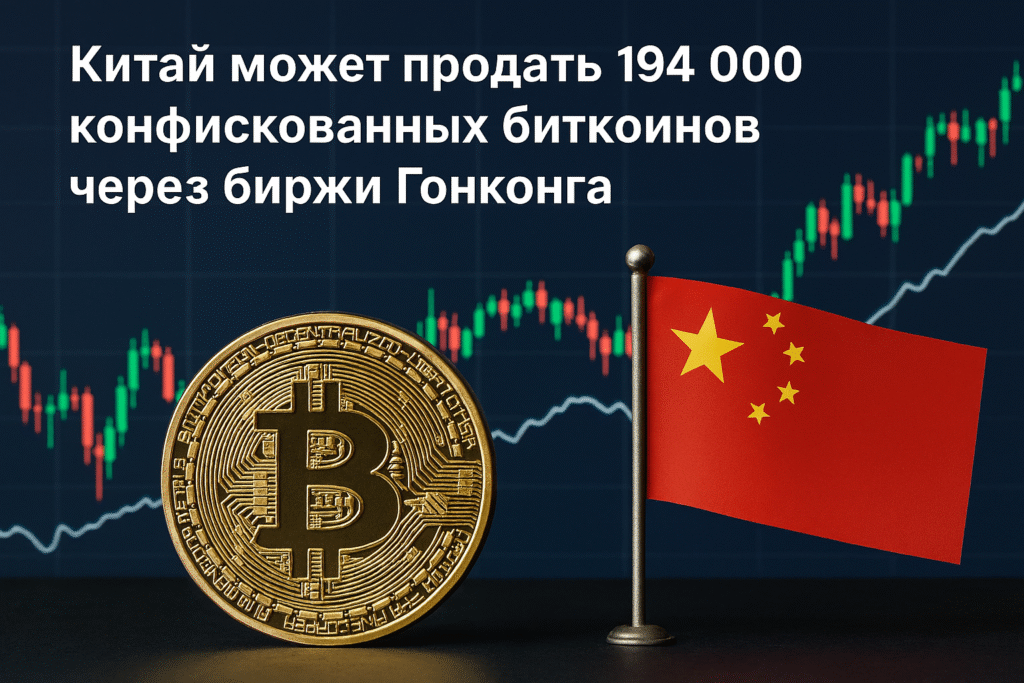 Китай может продать 194 000 конфискованных биткоинов