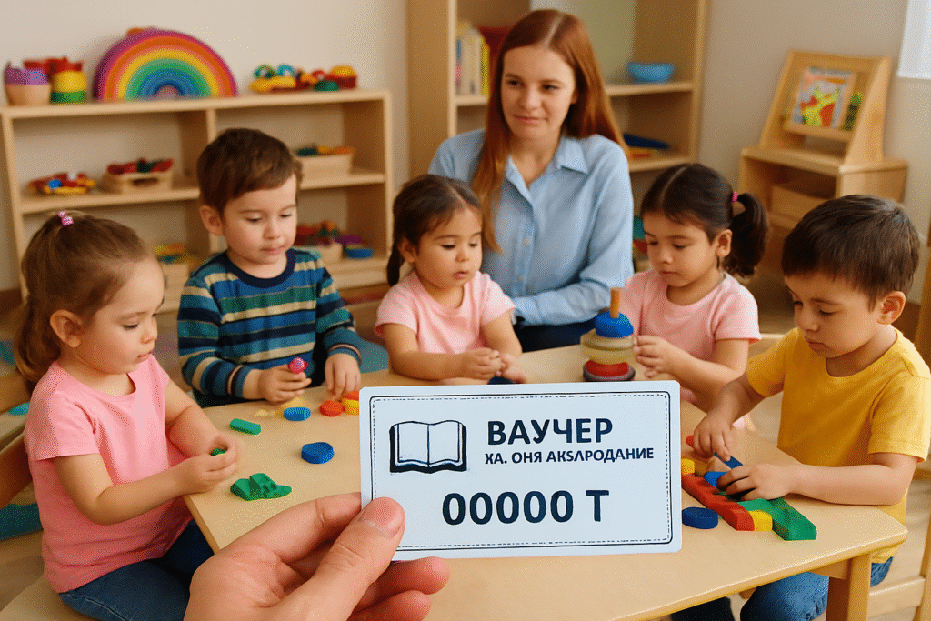 Детские сады Казахстана перейдут на ваучерное финансирование