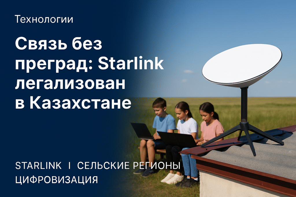 Казахстан официально открывает двери для спутникового интернета Starlink