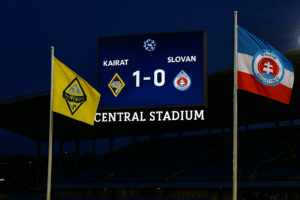 «Кайрат» дожимает «Слован», поздний гол приносит победу