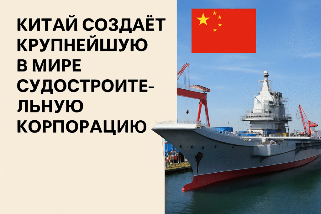 Китай, создаётся крупнейшая в мире судостроительная корпорация