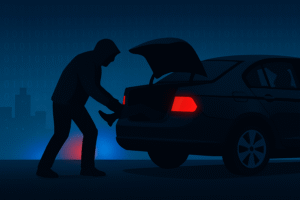 В Астане задержан водитель, закрывший женщину в багажнике