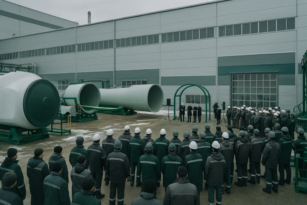 Завод ветрогенераторов в Акмоле