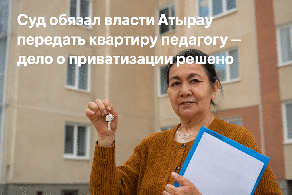 Суд обязал власти Атырау передать квартиру педагогу