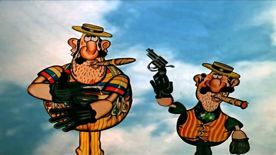 Стоп кадр из мультфильма "Приключения капитана Врунгеля"