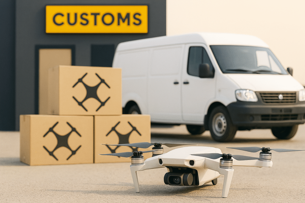 "Газель" с дронами на границе с Казахстаном