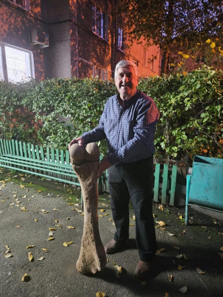 Кость мамонта найдена на берегах Есиля