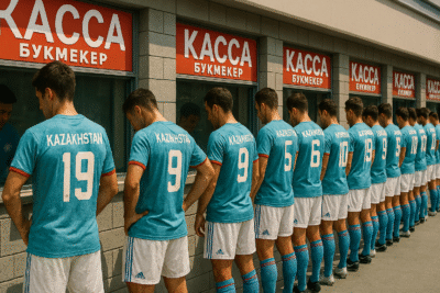Актюбинские футболисты на ставках 110 млн тенге