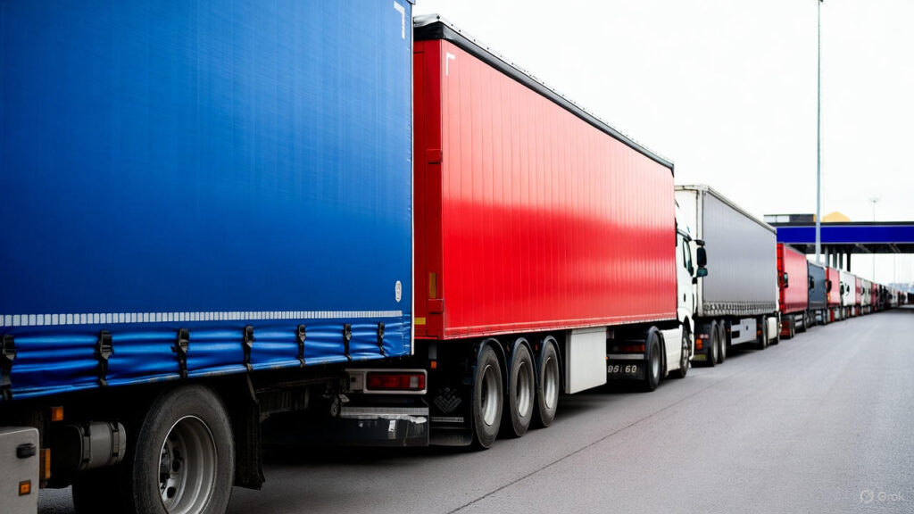 Очереди фур на границе РФ-Каз