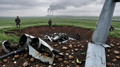 В ЗКО зафиксировано падение БПЛА с украинской маркировкой