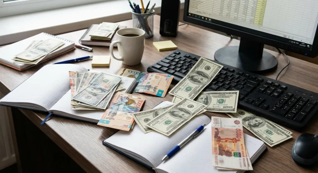 Обмен валют в обменных пунктах