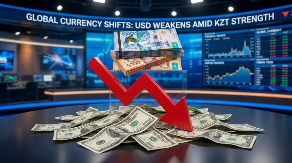 Ослабление доллара по отношению к тенге