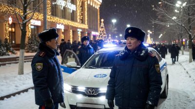 Полицию Казахстана перевели на усиленный режим