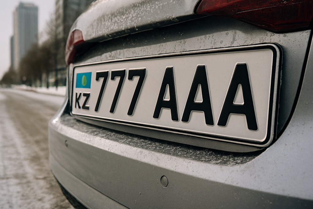 В Казахстане разрешили самостоятельно выбирать госномера на авто