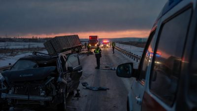 Массовое ДТП на трассе Актобе–Астрахань