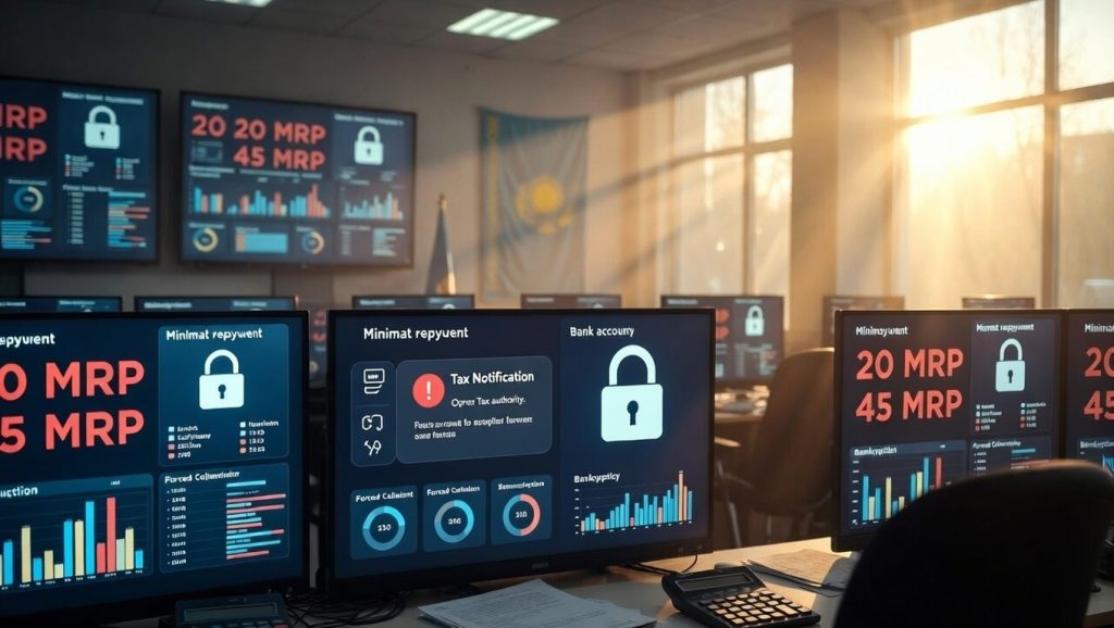 С января 2026 КГД блокирует счета при долге от 20 МРП