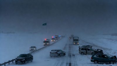 Массовое ДТП на трассе Астана – Караганда